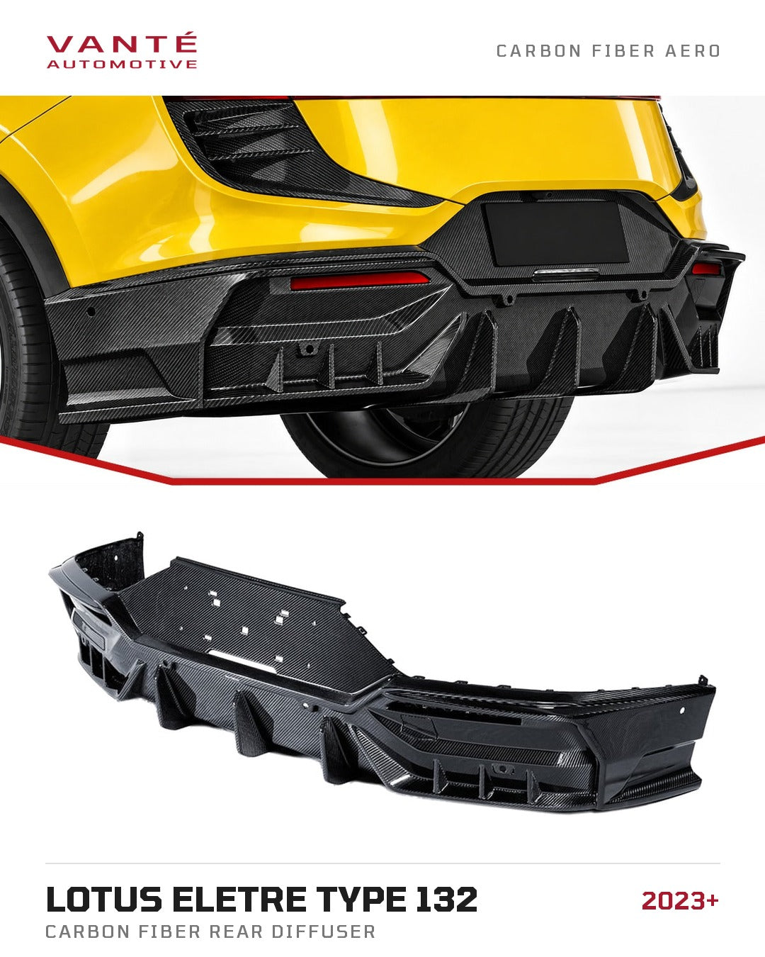 Lotus Eletre Type 132 Carbon Fibre Rear Diffuser