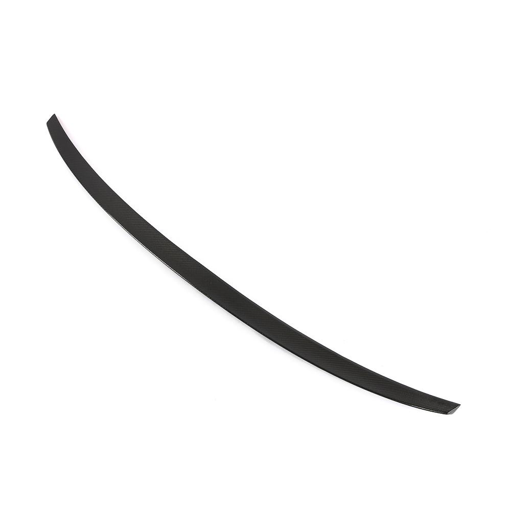 Audi A4 B9 Carbon Fibre S4 Rear Trunk Spoiler - gloss twill weave boot lip upgrade