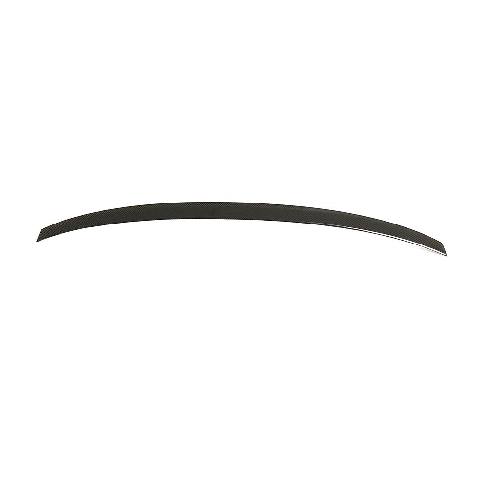 Audi A4 B9 Carbon Fibre S4 Rear Trunk Spoiler - gloss twill weave boot lip upgrade