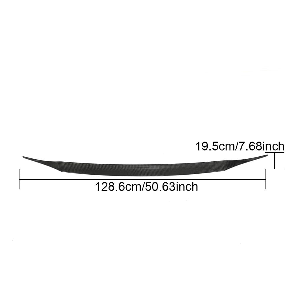 Porsche Macan 95B Carbon Fibre Rear Trunk Spoiler Wing - gloss 3x3 twill OEM fitment