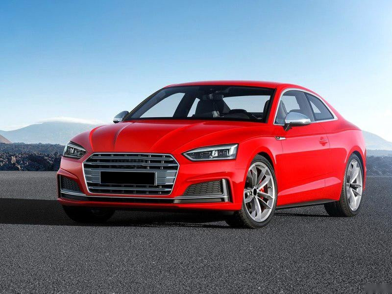 Audi S5 B9 Carbon Fibre Front Canards Fins - gloss twill weave aerodynamic upgrade