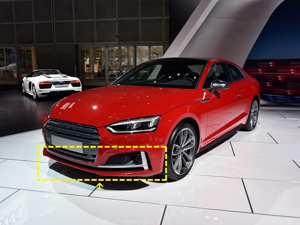 Audi S5 B9 Carbon Fibre Front Lip Splitter - aggressive track-inspired styling upgrade