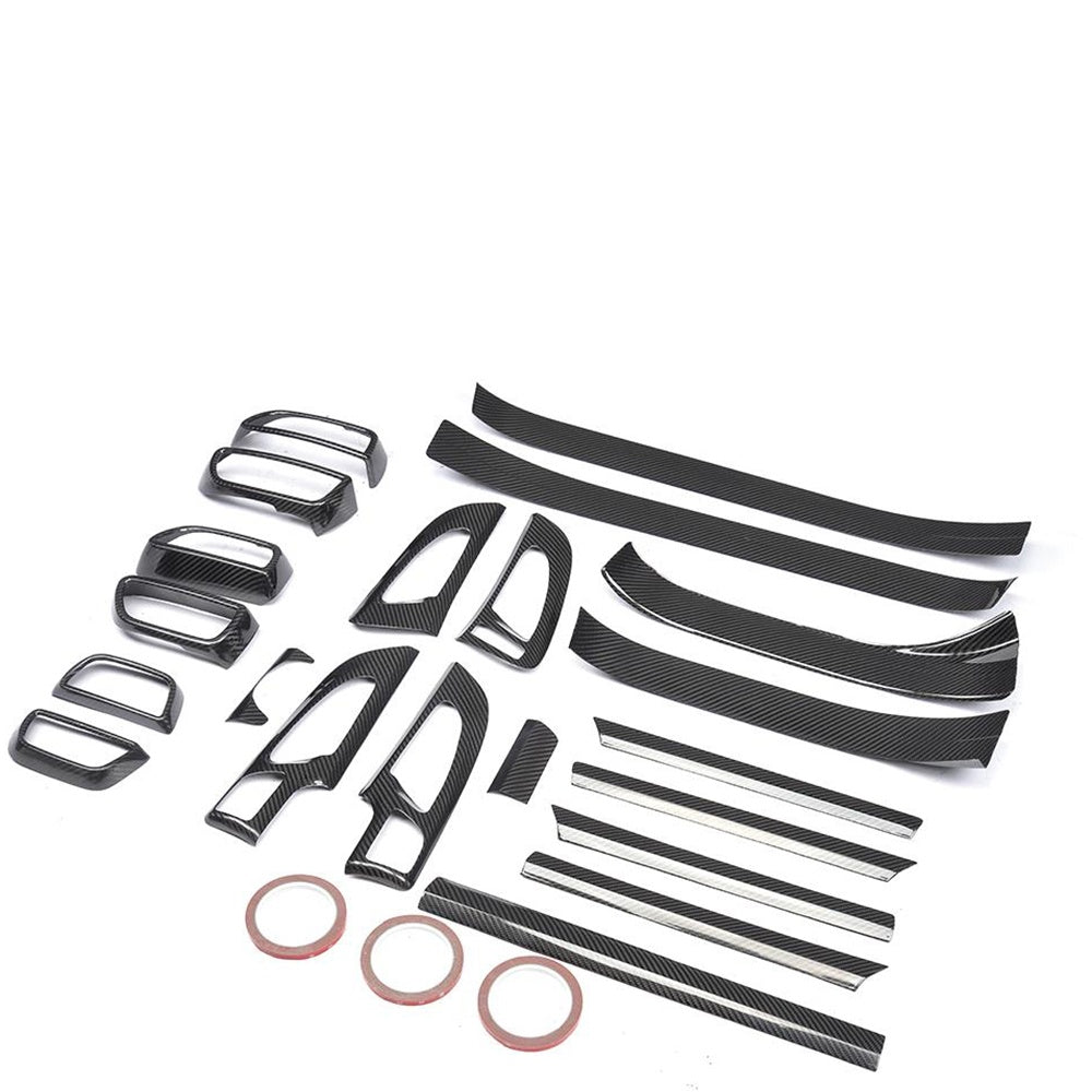 Porsche Cayenne 92A Dry Carbon Fibre Interior Dashboard Panel Trims Set - 21 piece cabin upgrade
