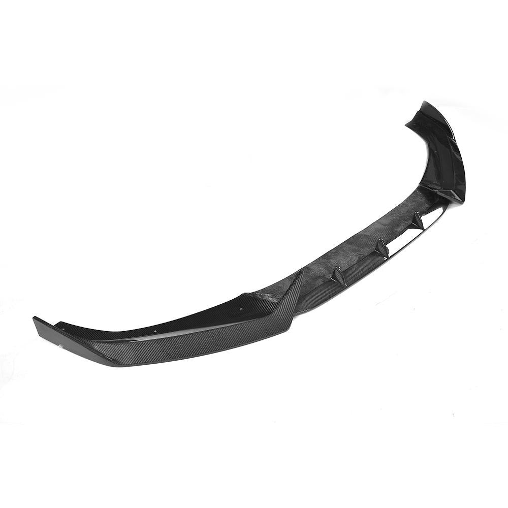 Audi A4 B9 S-Line S4 Carbon Fibre Front Bumper Splitter - gloss weave track upgrade