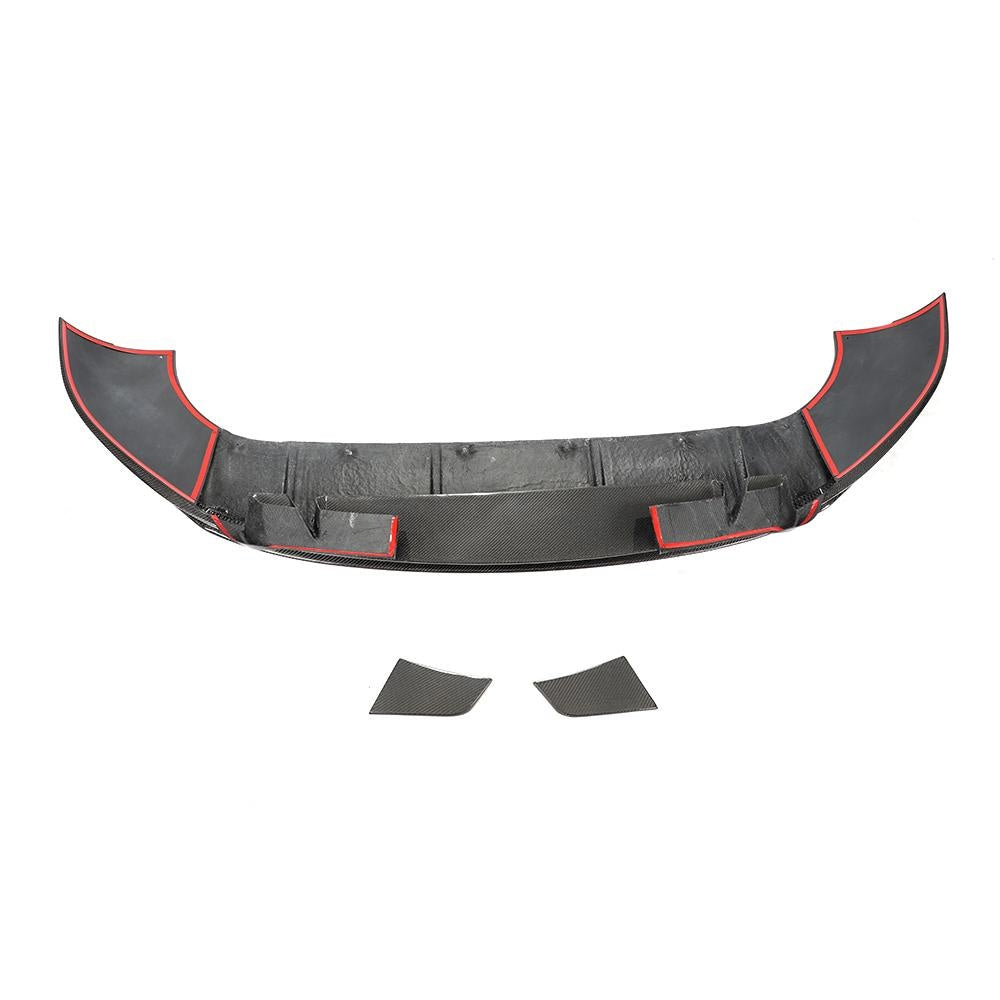 Porsche Cayenne 9YA Carbon Fibre Front Splitter - gloss 3x3 twill bumper lip upgrade