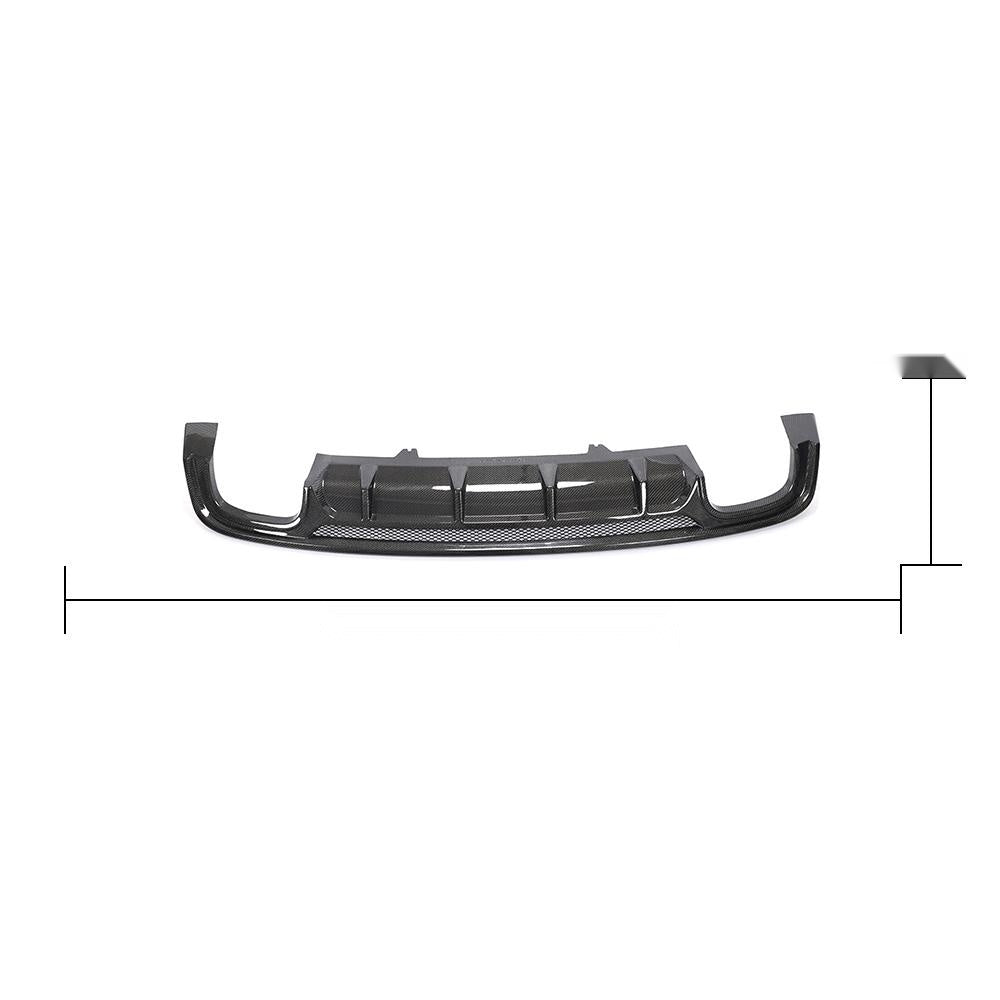 Audi A5 S5 B9 Carbon Fibre Rear Diffuser - gloss 3x3 twill weave, OEM fitment