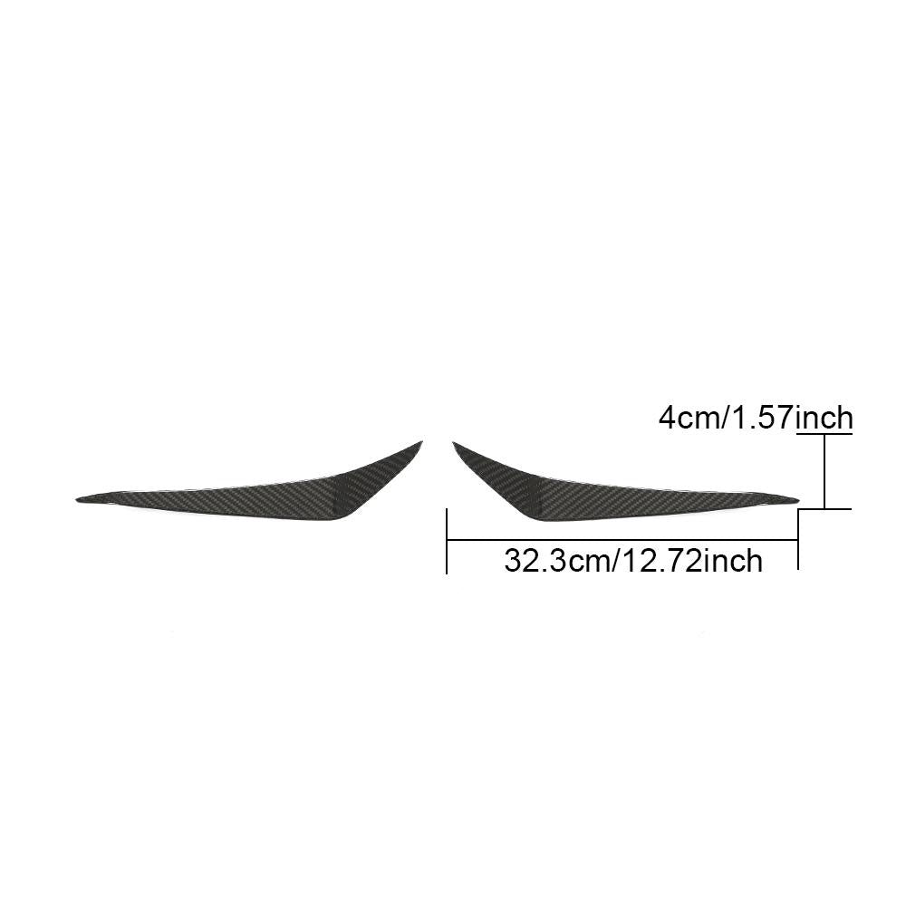 Porsche 718 Boxster Cayman 982 Dry Carbon Fibre Front Bumper Air Vent Fins - precision CNC moulded upgrade