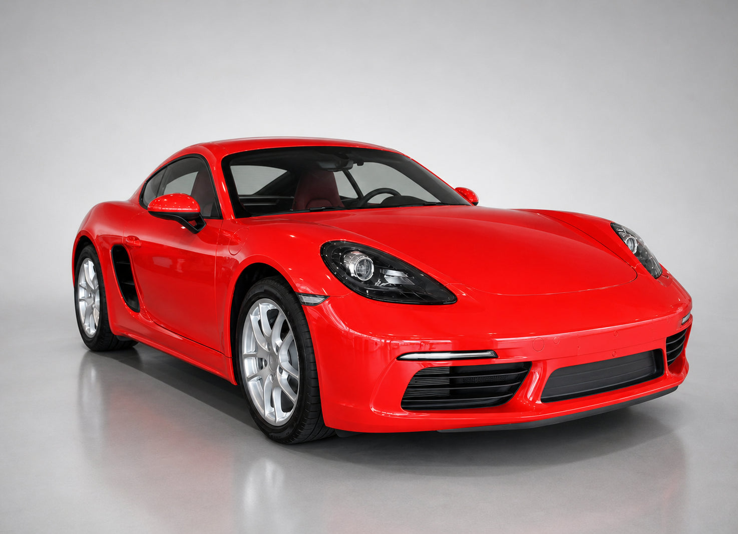 Porsche 718 Boxster Cayman 982 Dry Carbon Fibre Front Bumper Air Vent Fins - precision CNC moulded upgrade