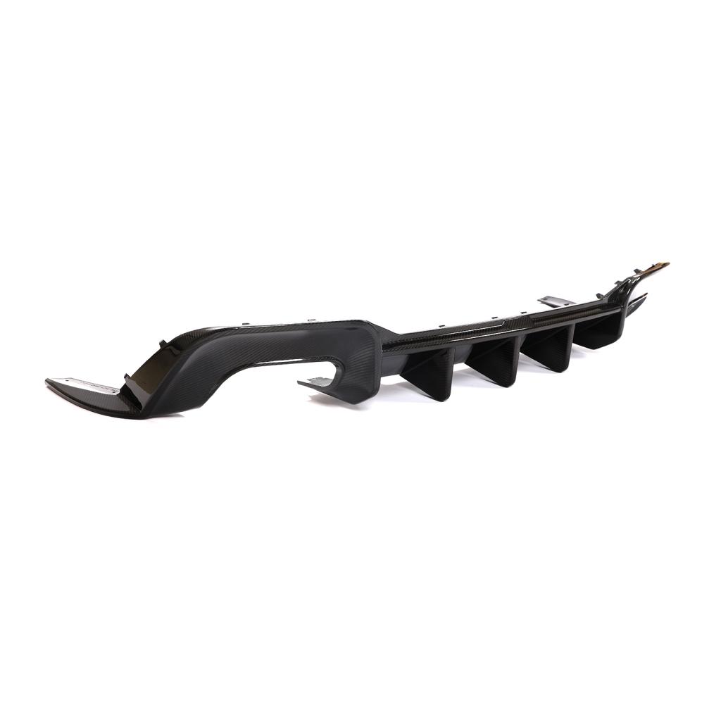 Audi S5 A5 S-Line Carbon Fibre Rear Bumper Diffuser - dry carbon 3x3 twill weave gloss finish