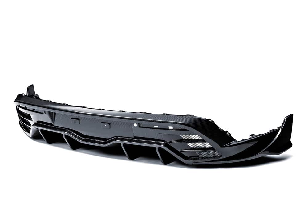 Porsche Taycan 2025 Carbon Fibre Rear Diffuser - aerodynamic race-inspired styling upgrade