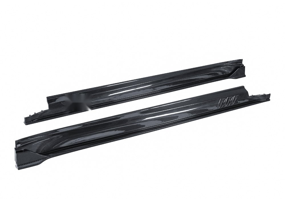 Porsche Taycan 2025 Carbon Fibre Side Skirts - aerodynamic lightweight body kit upgrade