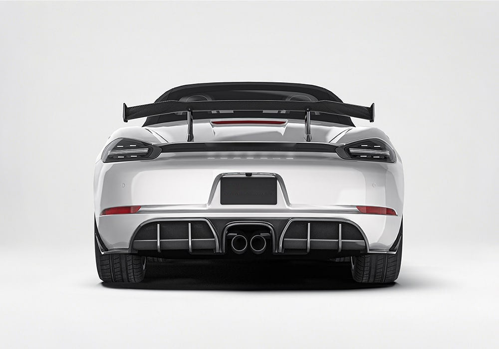 Porsche 718 Boxster Cayman 982c Carbon Fibre Aero Kit - full body track styling upgrade
