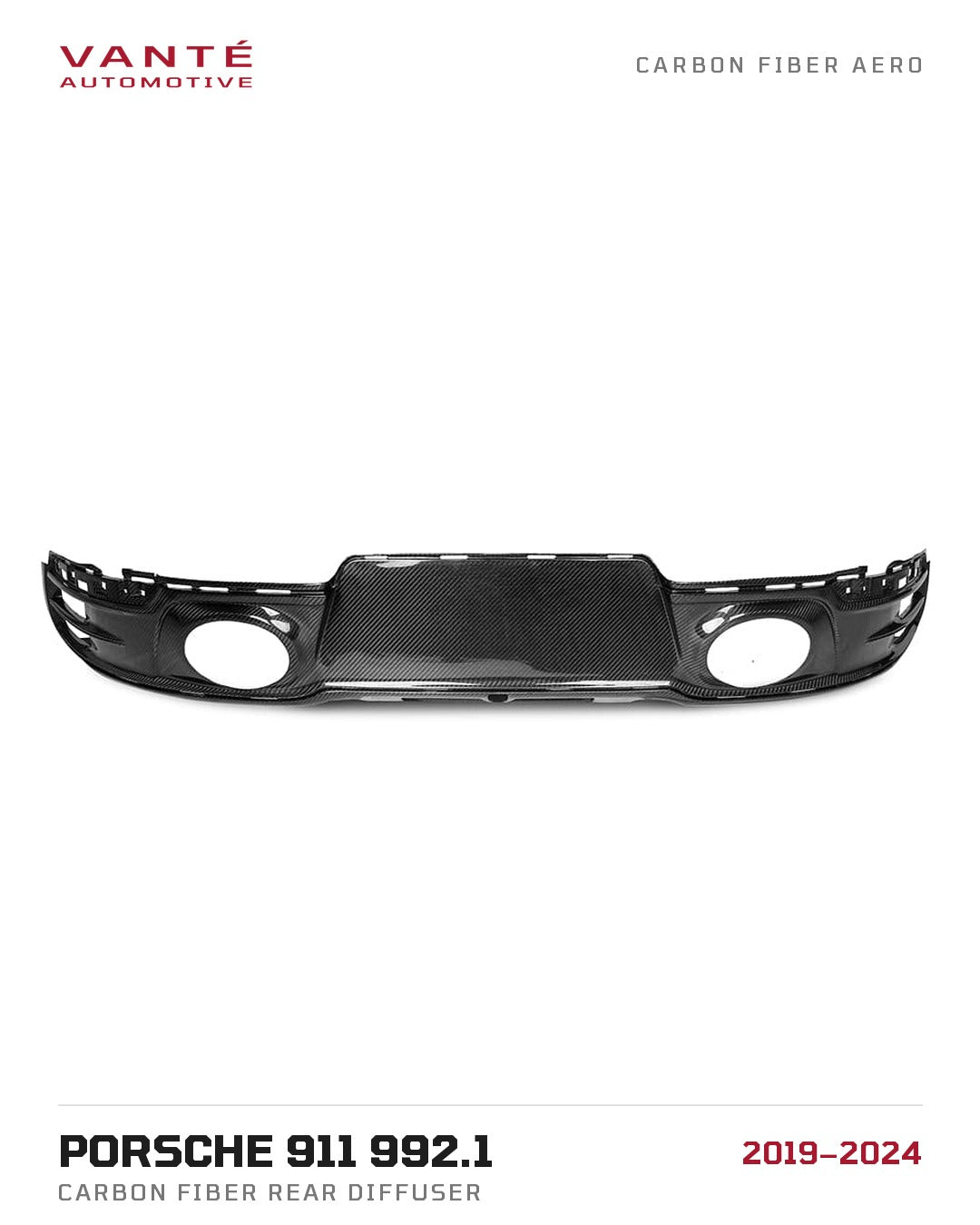 Porsche 911 992.1 Carbon Fibre Rear Diffuser