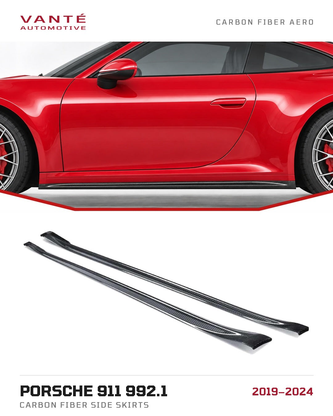 Porsche 911 992.1 Carbon Fibre Side Skirts