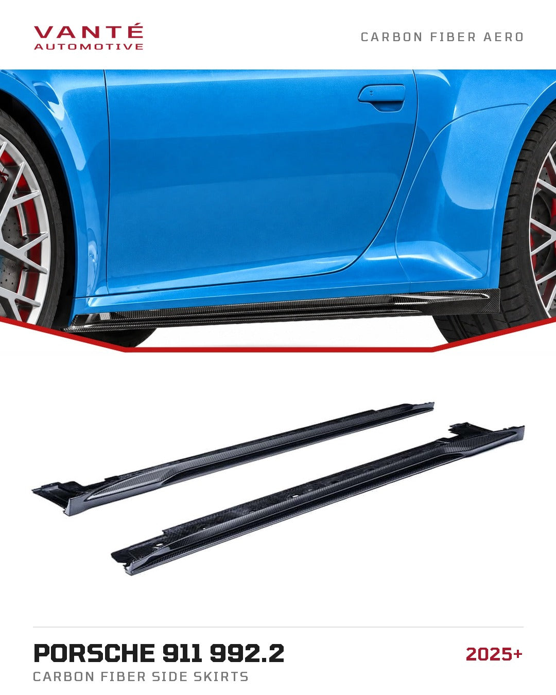 Porsche 911 992.2 Carbon Fibre Side Skirts