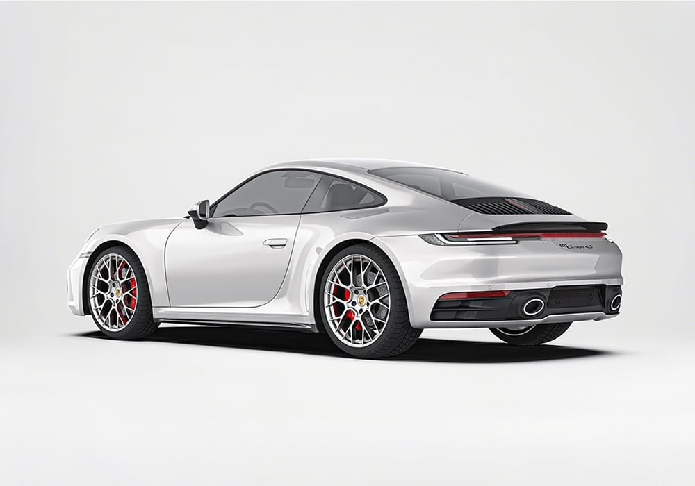 Porsche 911 992.1 Carbon Fibre Full Aero Kit - front lip, side skirts, diffuser and spoiler