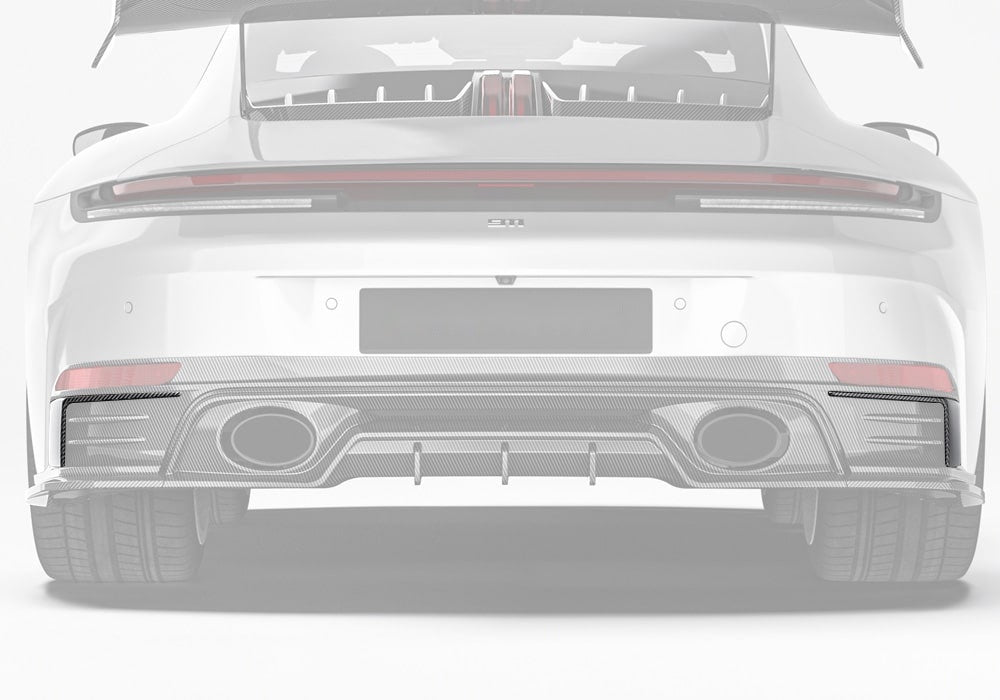 Porsche 911 992.2 Carbon Fibre Rear Canards - aerodynamic track-inspired styling upgrade