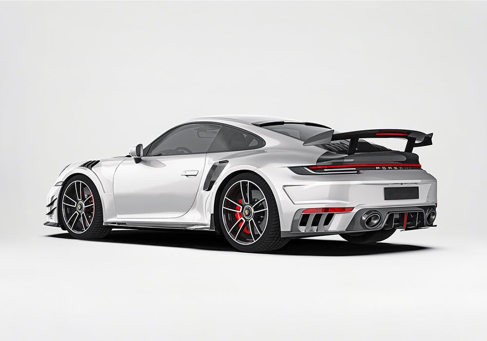 Porsche 911 992 Turbo S Carbon Fibre Aero Kit - full body aerodynamic upgrade