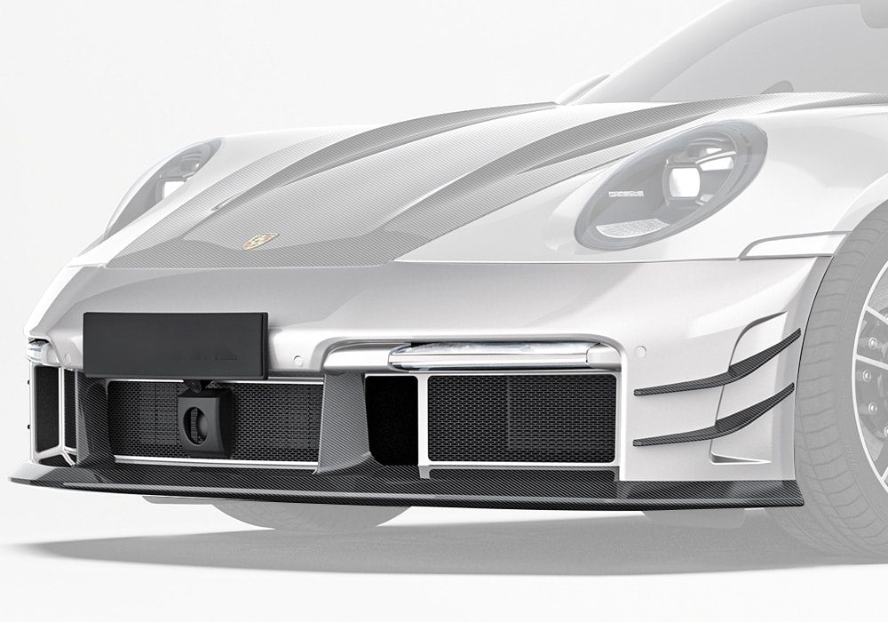 Porsche 911 992 Turbo S カーボンファイバー フロントバンパー