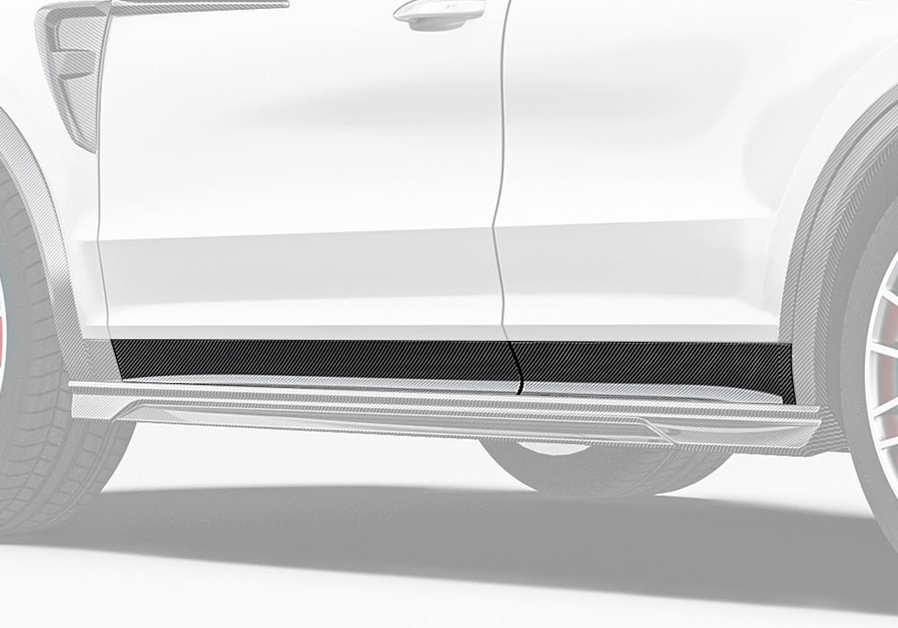 Porsche Cayenne 9YA/9YB Carbon Fibre Lower Door Moulding - OEM fitment side trim upgrade