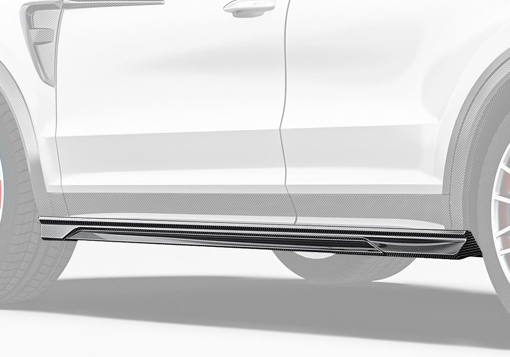 Porsche Cayenne 9YA/9YB Carbon Fibre Side Skirts - aerodynamic SUV styling upgrade