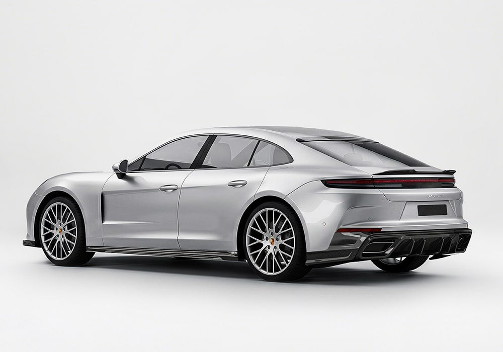 Porsche Panamera 971.2 Carbon Fibre Aero Kit - front splitter, side skirts, rear diffuser and spoiler
