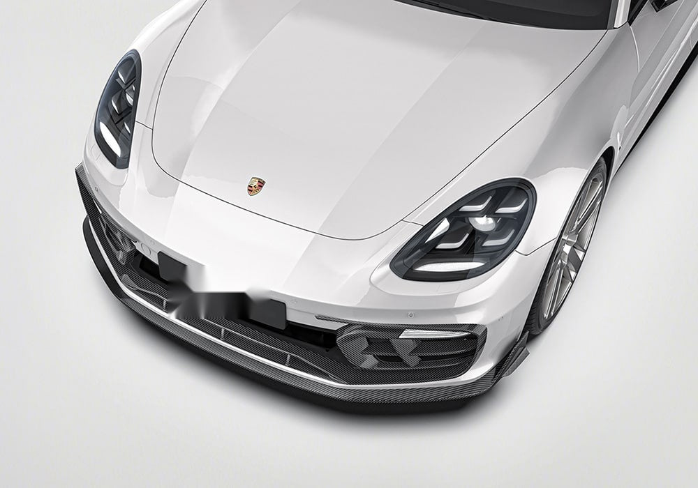 Porsche Panamera 971 Carbon Fibre Aero Kit - front splitter, rear diffuser, side skirts and spoiler