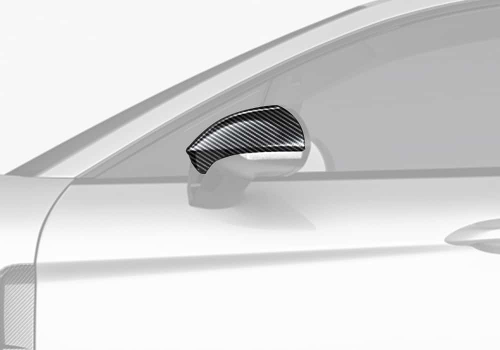 Porsche Panamera 971 Carbon Fibre Mirror Covers - gloss finish OEM fitment upgrade