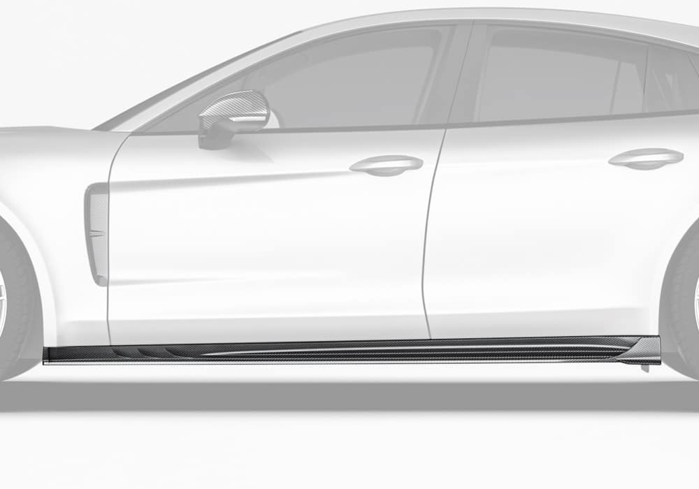 Porsche Panamera 971 Carbon Fibre Side Skirts - race-inspired aerodynamic styling upgrade