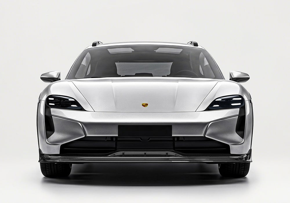 Porsche Taycan Carbon Fibre Aero Kit - full body aerodynamic upgrade with gloss finish