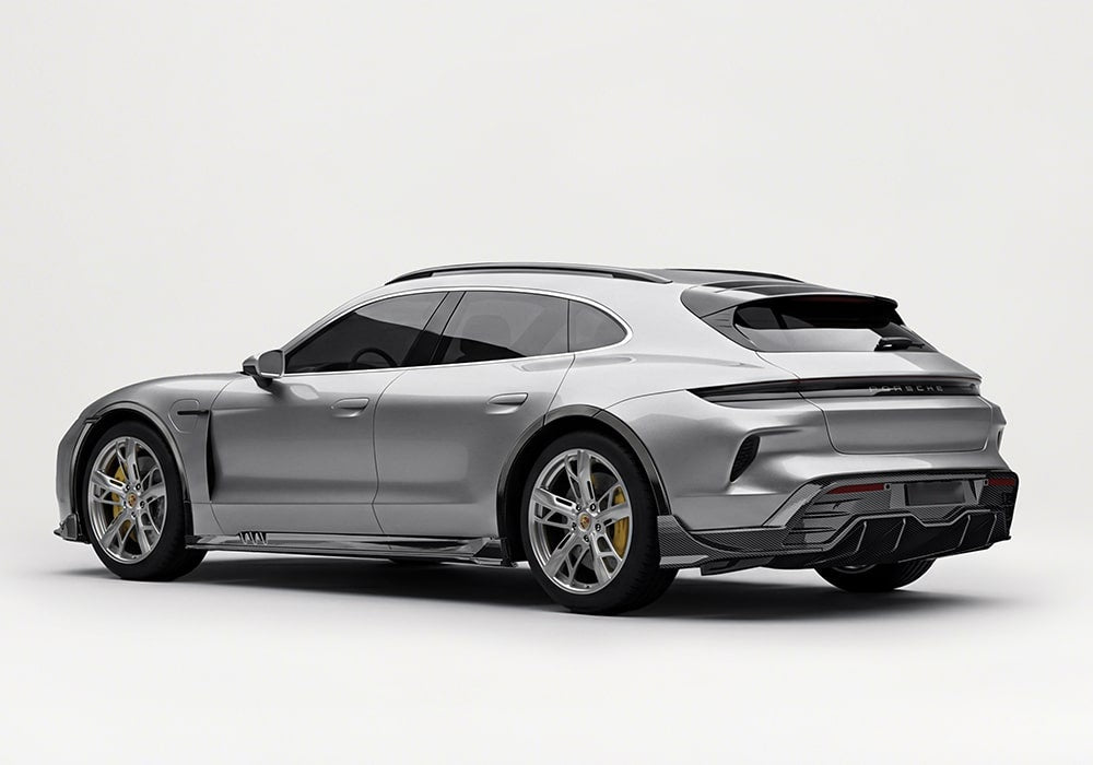 Porsche Taycan Carbon Fibre Aero Kit - full body aerodynamic upgrade with gloss finish