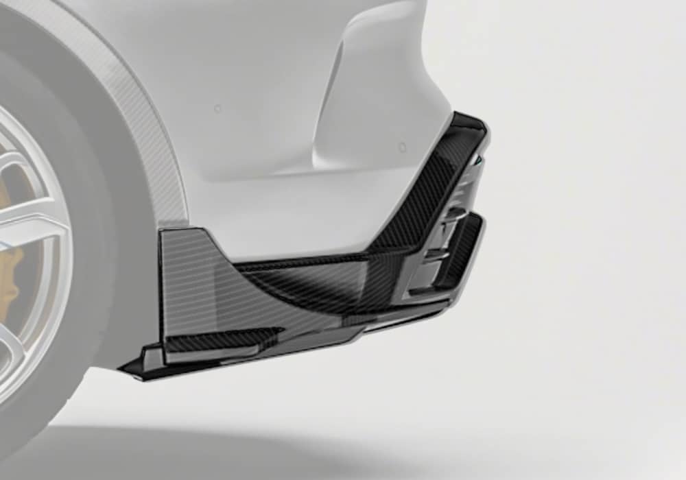 Porsche Taycan Carbon Fibre Rear Diffuser - aerodynamic motorsport-inspired upgrade