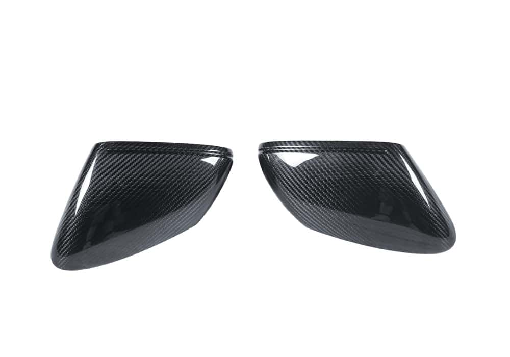 Porsche Taycan Carbon Fibre Mirror Covers - gloss OEM fitment motorsport upgrade
