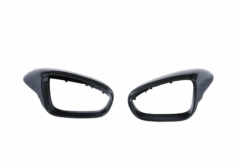 Porsche Taycan Carbon Fibre Mirror Covers - gloss OEM fitment motorsport upgrade
