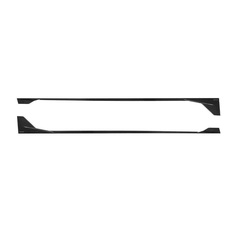 Audi RS3 8Y Carbon Fibre Side Skirts - prepreg dry carbon with gloss finish