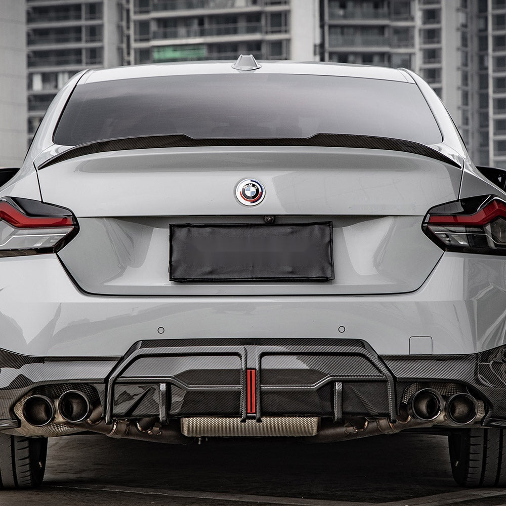 BMW 2 Series G42 Prepreg Carbon Fibre Rear Spoiler - low-profile boot lid upgrade