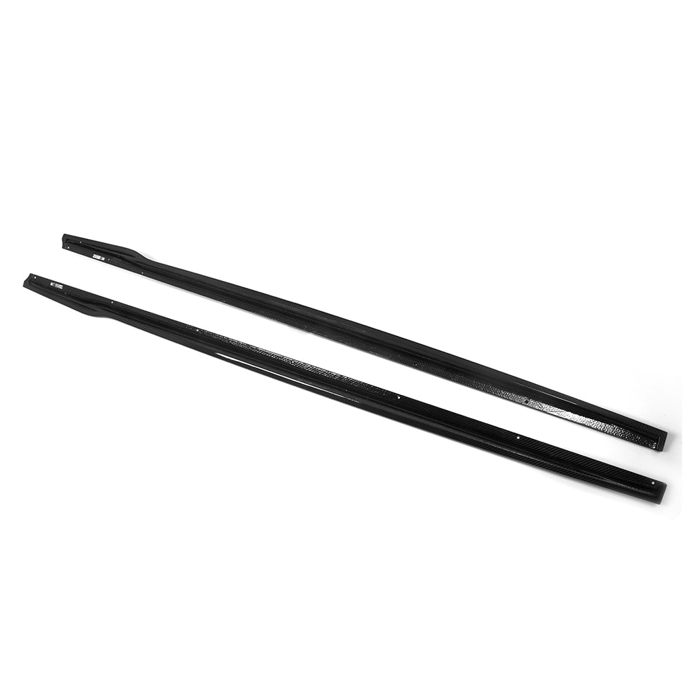 BMW 2 Series G42 Prepreg Carbon Fibre Side Skirts - gloss finish OEM fitment upgrade
