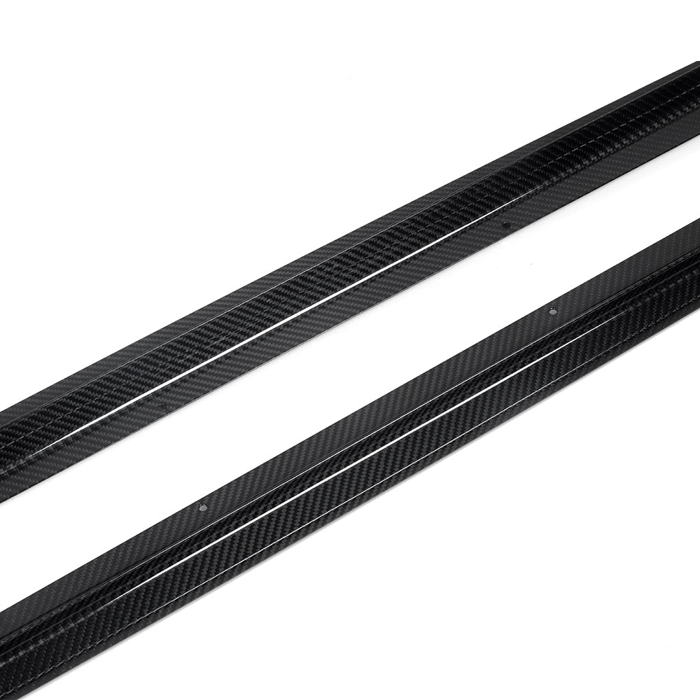 BMW 2 Series G42 Prepreg Carbon Fibre Side Skirts - gloss finish OEM fitment upgrade