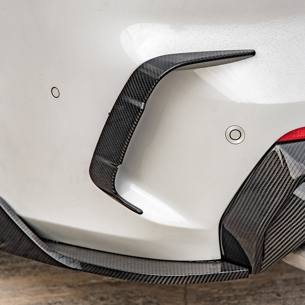 BMW 4 Series G22 Prepreg Carbon Fibre Front Bumper Insert - OEM fit adhesive mount
