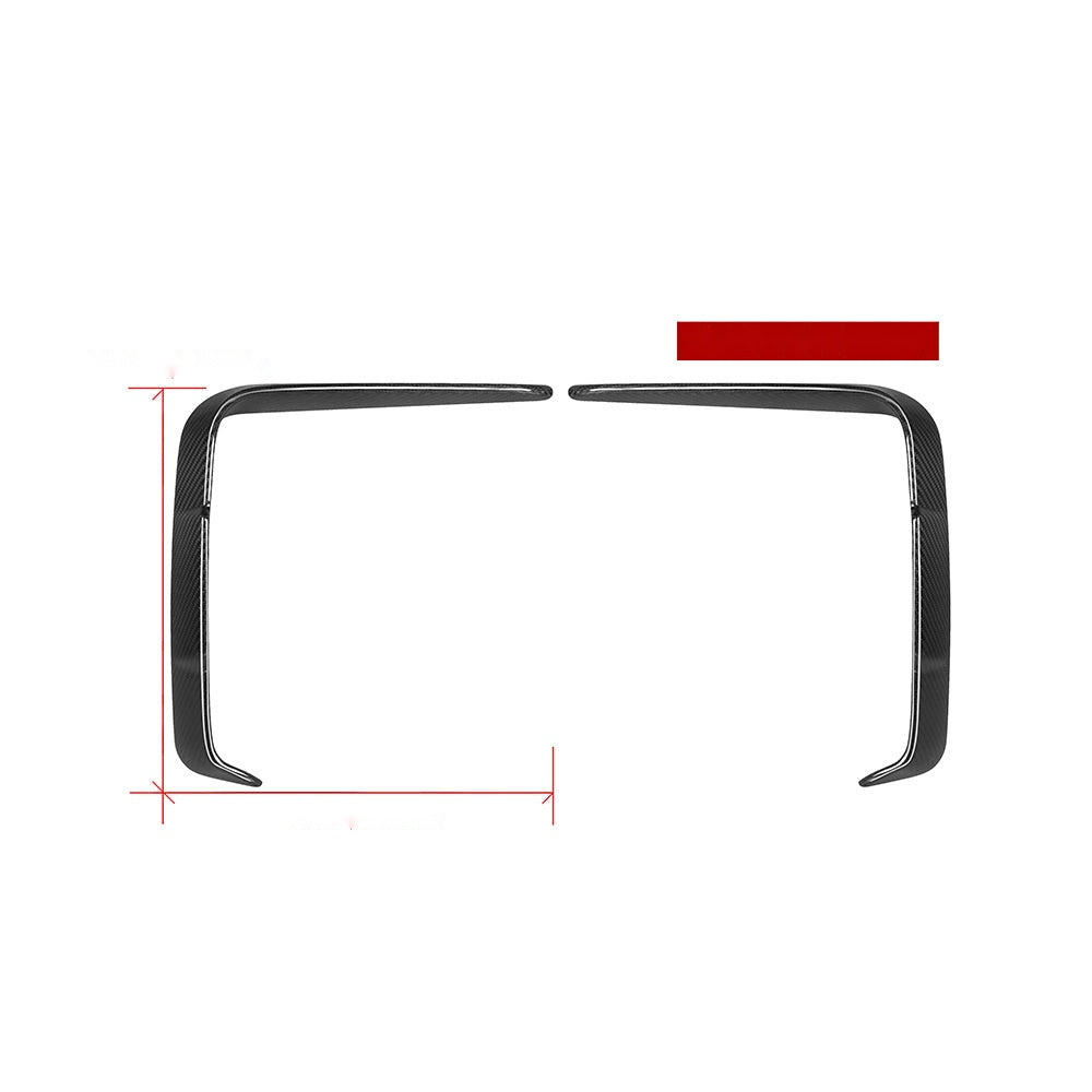 BMW 4 Series G22 Prepreg Carbon Fibre Front Bumper Inserts - aggressive styling upgrade