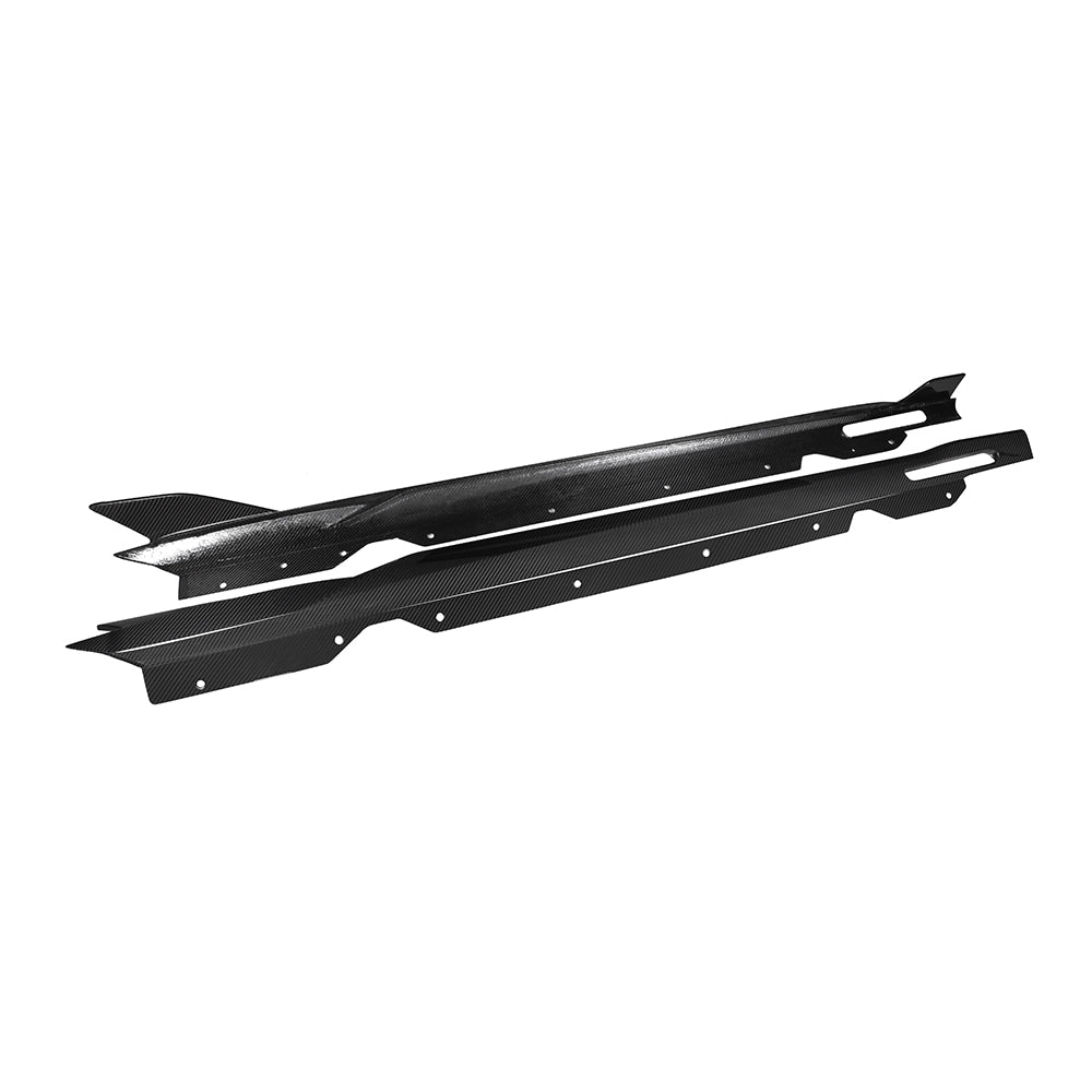 BMW 4 Series G22 Prepreg Carbon Fibre Side Skirts - precision 3D-scanned OEM fitment upgrade