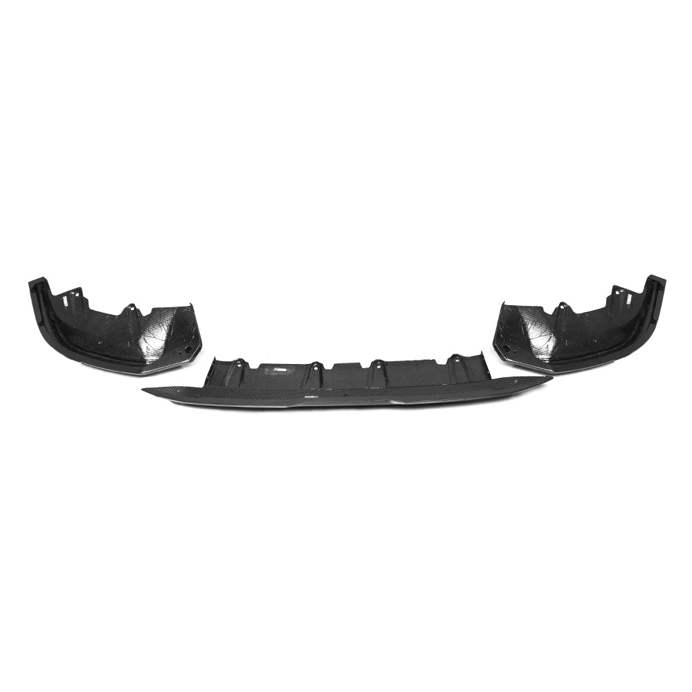 BMW 5 Series G60 Prepreg Carbon Fibre Front Lip - aggressive aerodynamic styling upgrade