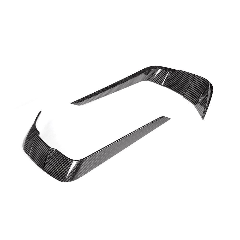 BMW 8 Series G14 Prepreg Carbon Fibre Front Bumper Insert - aggressive gloss finish upgrade