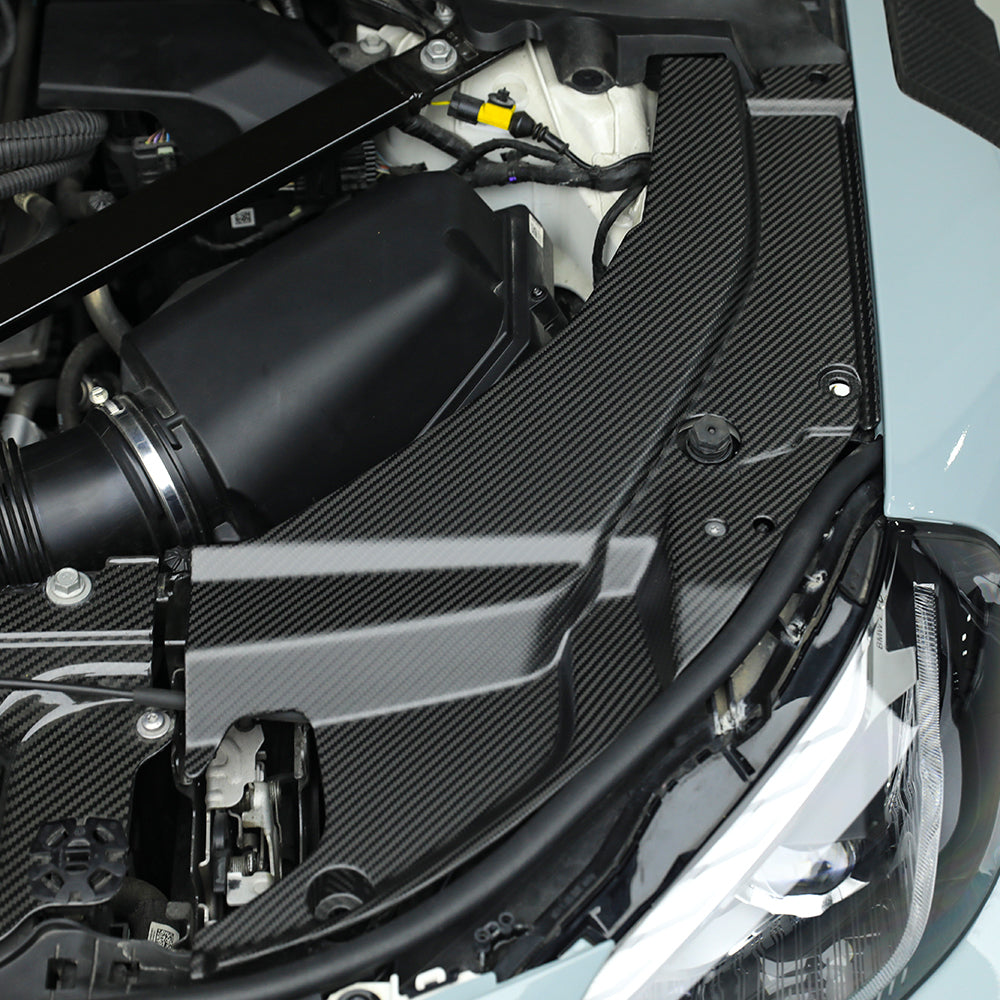 BMW M2 G87 Prepreg Carbon Fibre Engine Bay Trim Set - motorsport-inspired underbonnet upgrade
