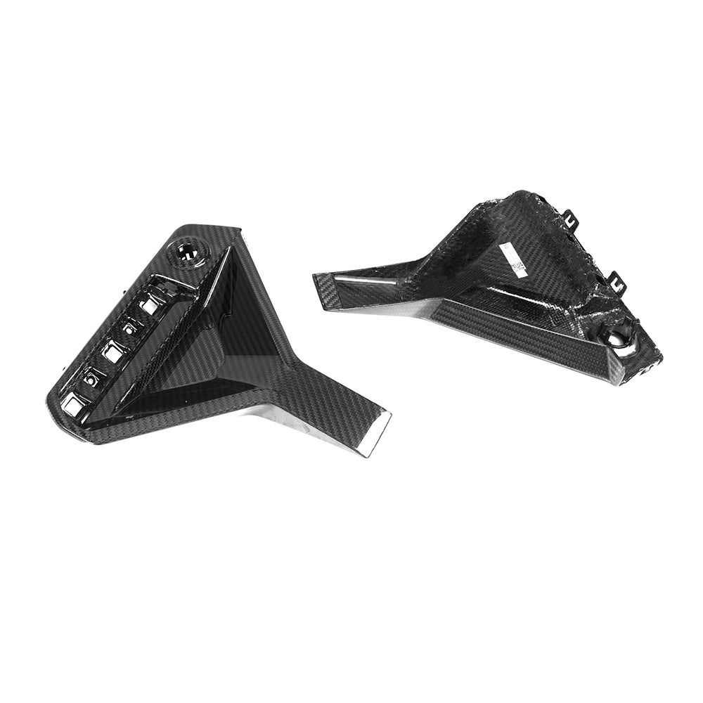 BMW M2 G87 Carbon Fibre Rear Bumper Inserts - prepreg gloss finish OEM fitment