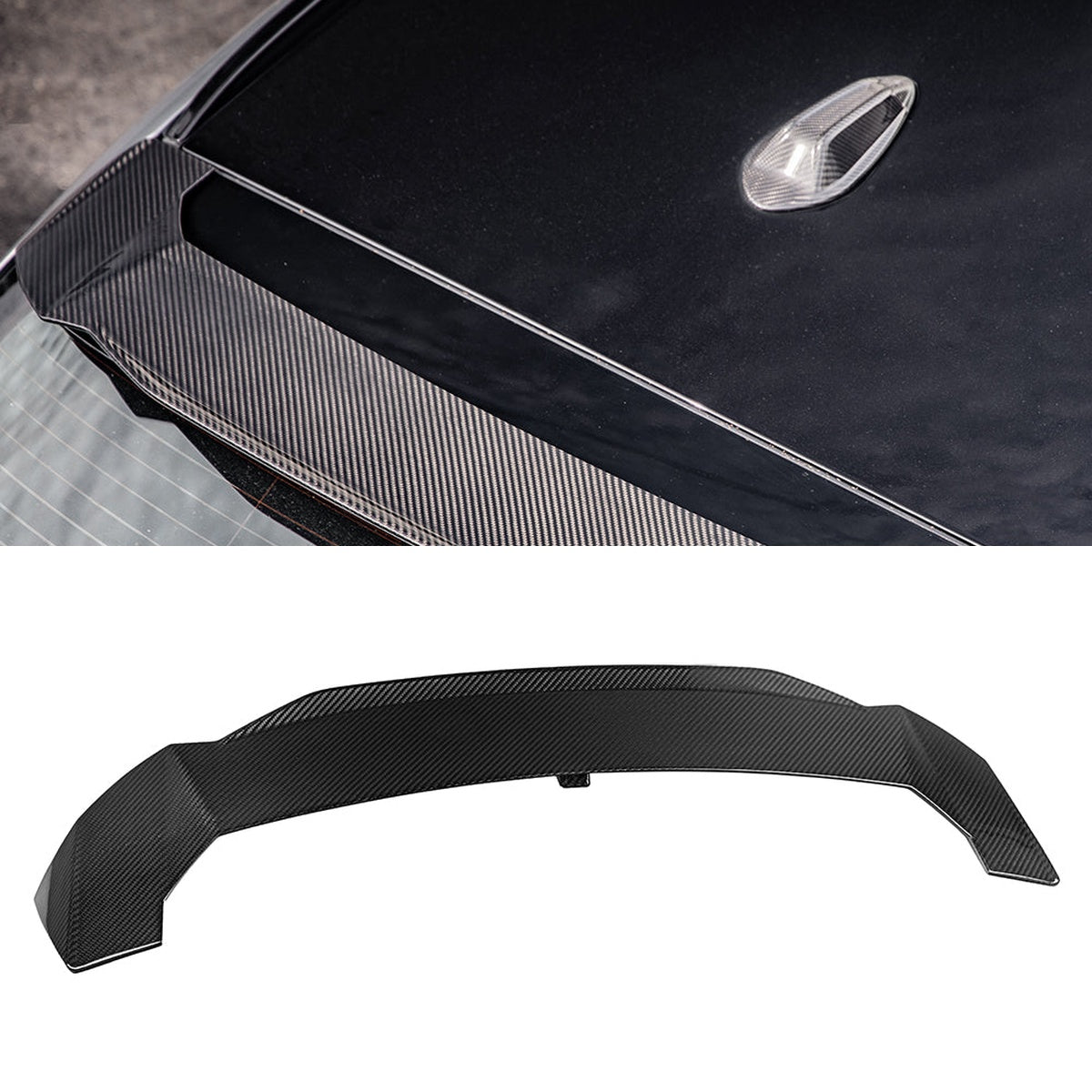 BMW M3 G81 Prepreg Carbon Fibre Top Spoiler - double-layer gloss finish touring upgrade