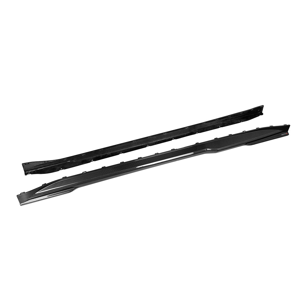 BMW M4 G82 Prepreg Carbon Fibre Side Skirts - aggressive dual-layer sculpted profile upgrade