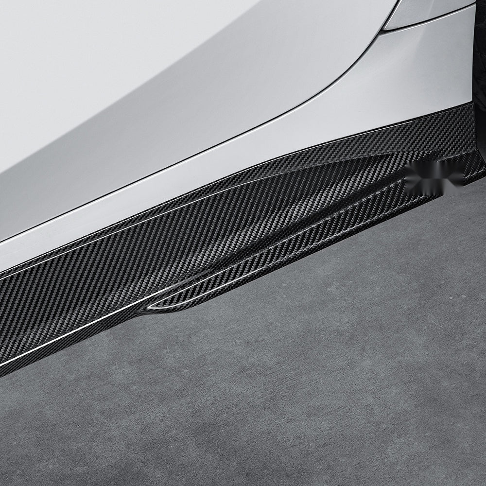 BMW M4 G82 Prepreg Carbon Fibre Side Skirts - aggressive dual-layer sculpted profile upgrade
