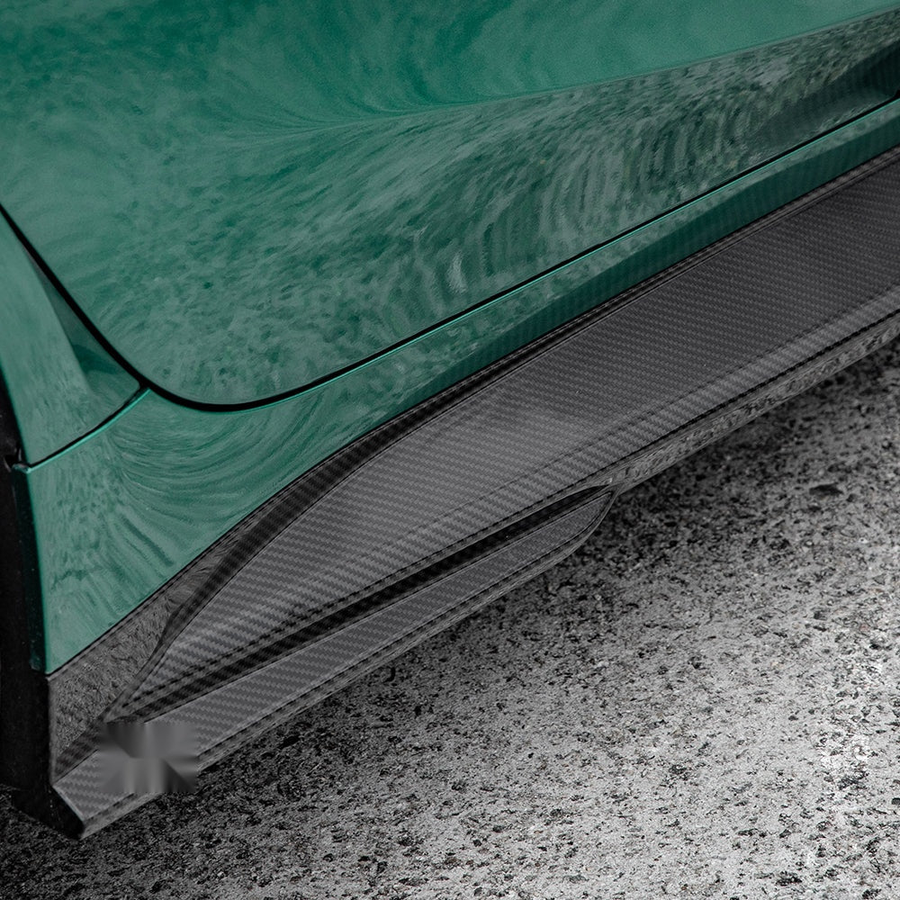 BMW M4 G82 Prepreg Carbon Fibre Side Skirts - aggressive dual-layer sculpted profile upgrade