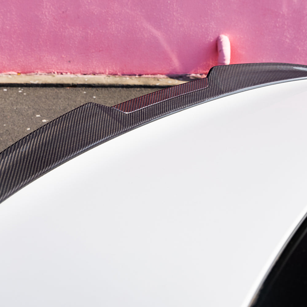 BMW M5 G90 Prepreg Carbon Fibre Rear Spoiler - lightweight track-inspired boot spoiler upgrade
